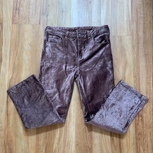 Free People fab chocolate Velvet Jeans